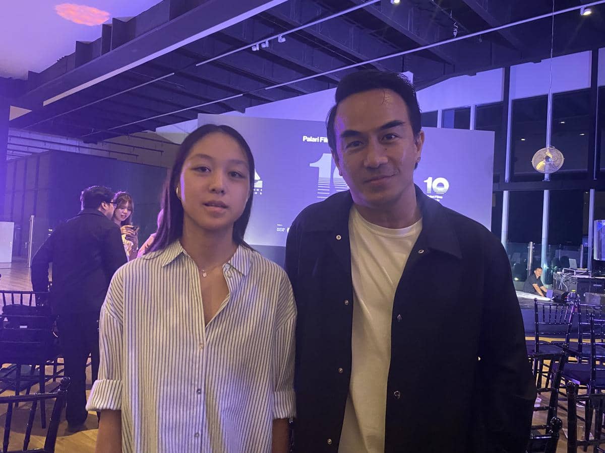 potret Joe Taslim dan Hyori Mika di pengumuman slate film 2026 Palari Films, Kamis (2/4/2026) 