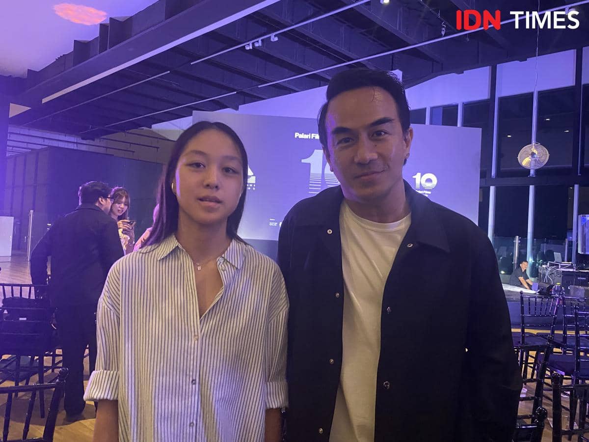 potret Joe Taslim dan Hyori Mika di pengumuman slate film 2026 Palari Films, Kamis (2/4/2026) 