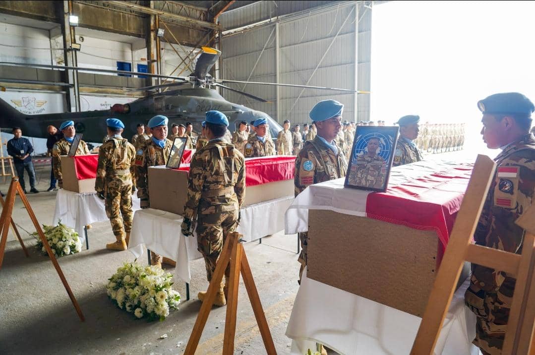 Kemhan: 3 Jenazah Prajurit yang Gugur di UNIFIL Tiba di Indonesia Akhir Pekan