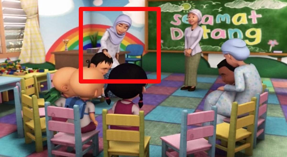 ibu Fizi dalam animasi Upin & Ipin