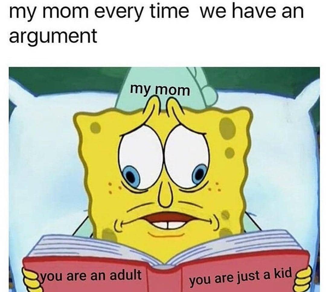 meme kartun tentang adu argumen