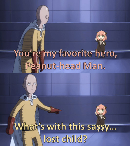 meme Anya ikut campur di anime lain