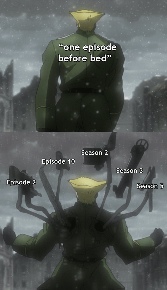 meme anime tentang tidur cepat