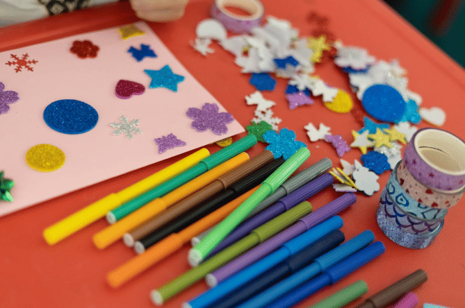 ilustrasi printilan dekorasi untuk bahan belajar kerajinan