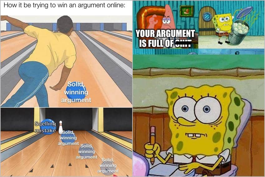 8 Meme Kartun tentang Adu Argumen, Typo Jadi Musuh Besar!