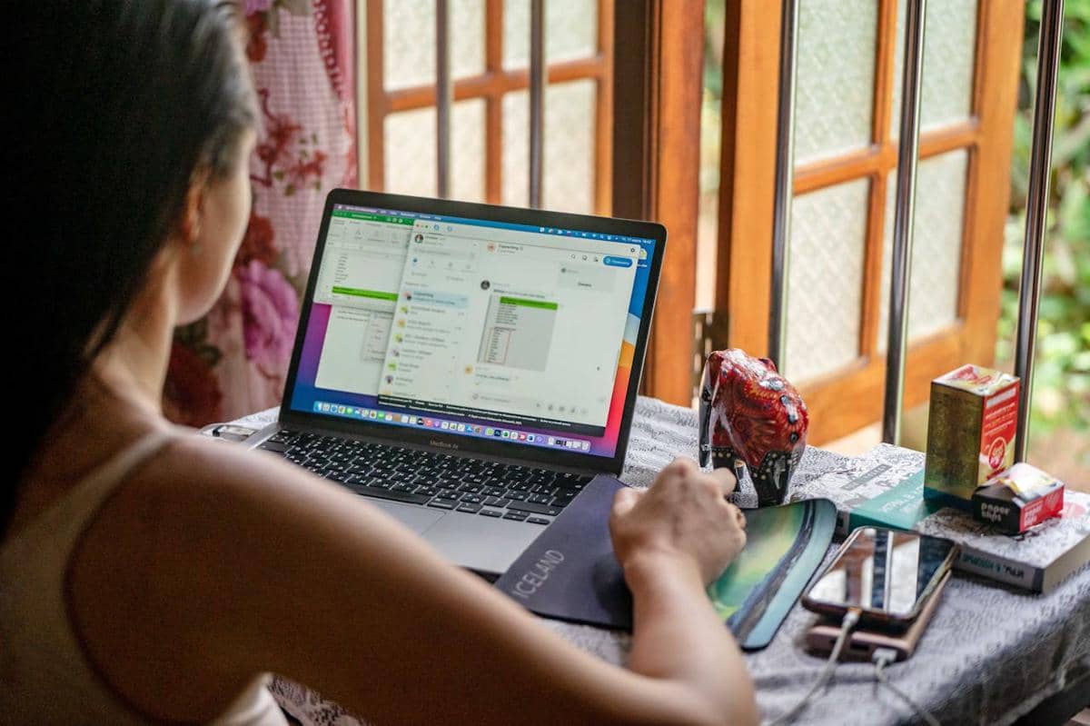 ilustrasi kerja remote