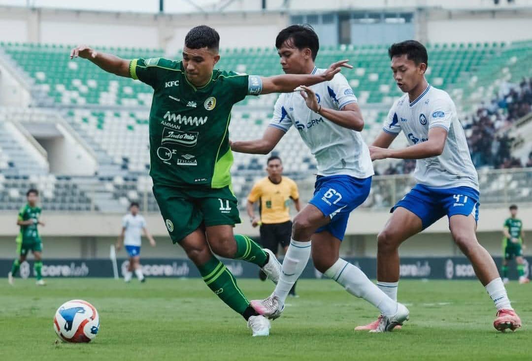 PSS Sleman menang dengan skor telak 7-0 saat menjamu Persipal Palu di Stadion Maguwoharjo, Sleman, Sabtu (4/4/2026). (Dokumentasi PSS) 