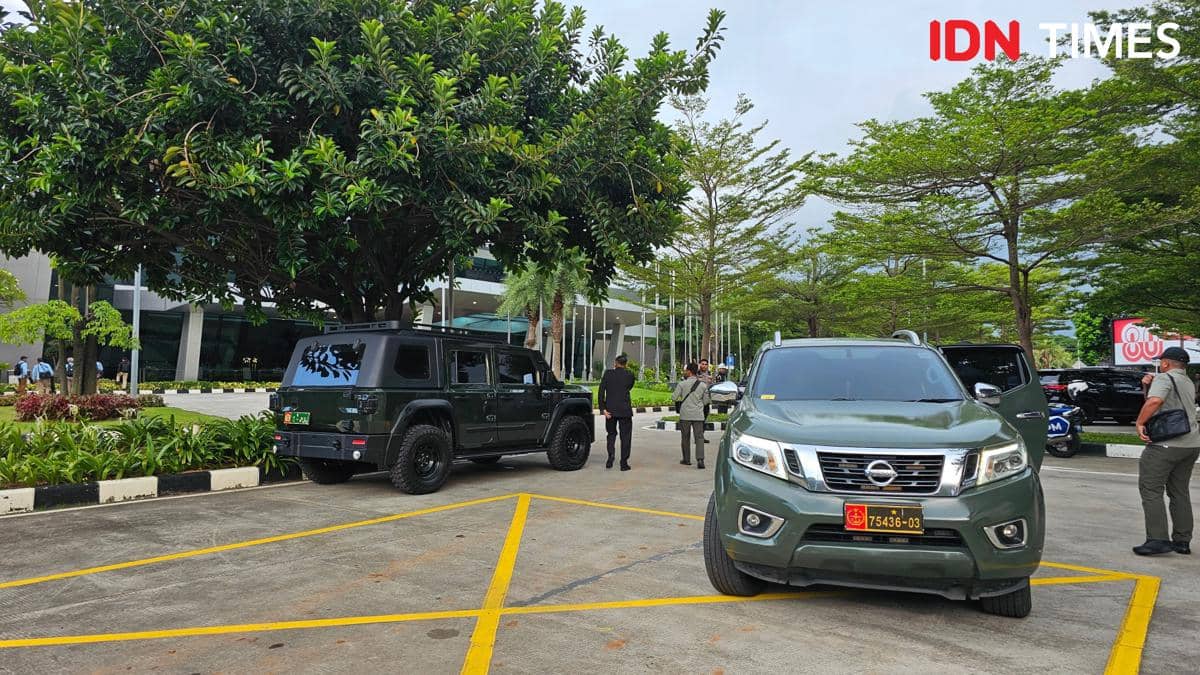Situasi Gedung VIP Terminal 3 Bandara Soetta jelang upacara persemayaman 3 prajurit TNI yang gugur di Lebanon 