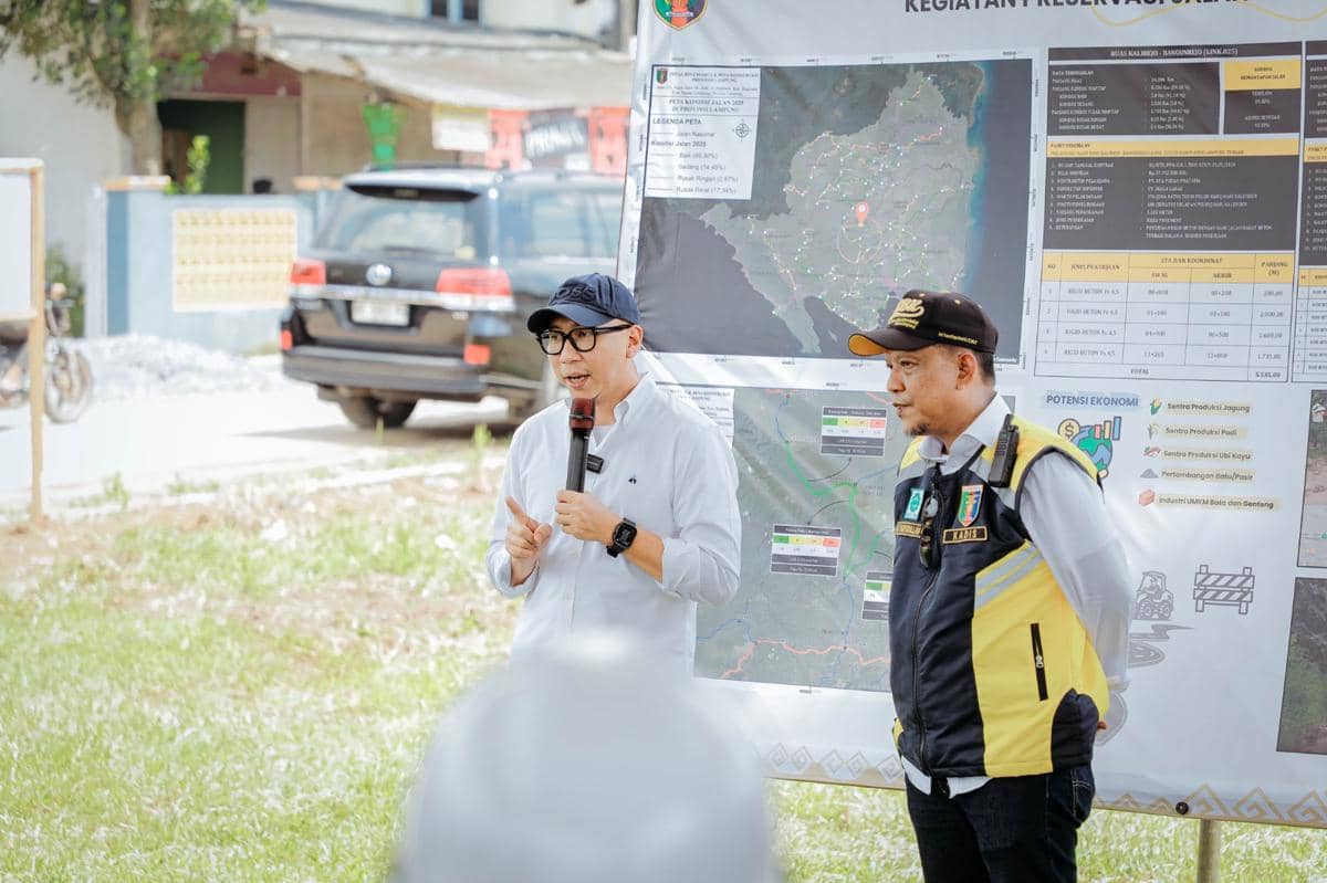 Pemprov Lampung Guyur Rp162,93 Miliar Perbaikan Tiga Jalan di Lamteng