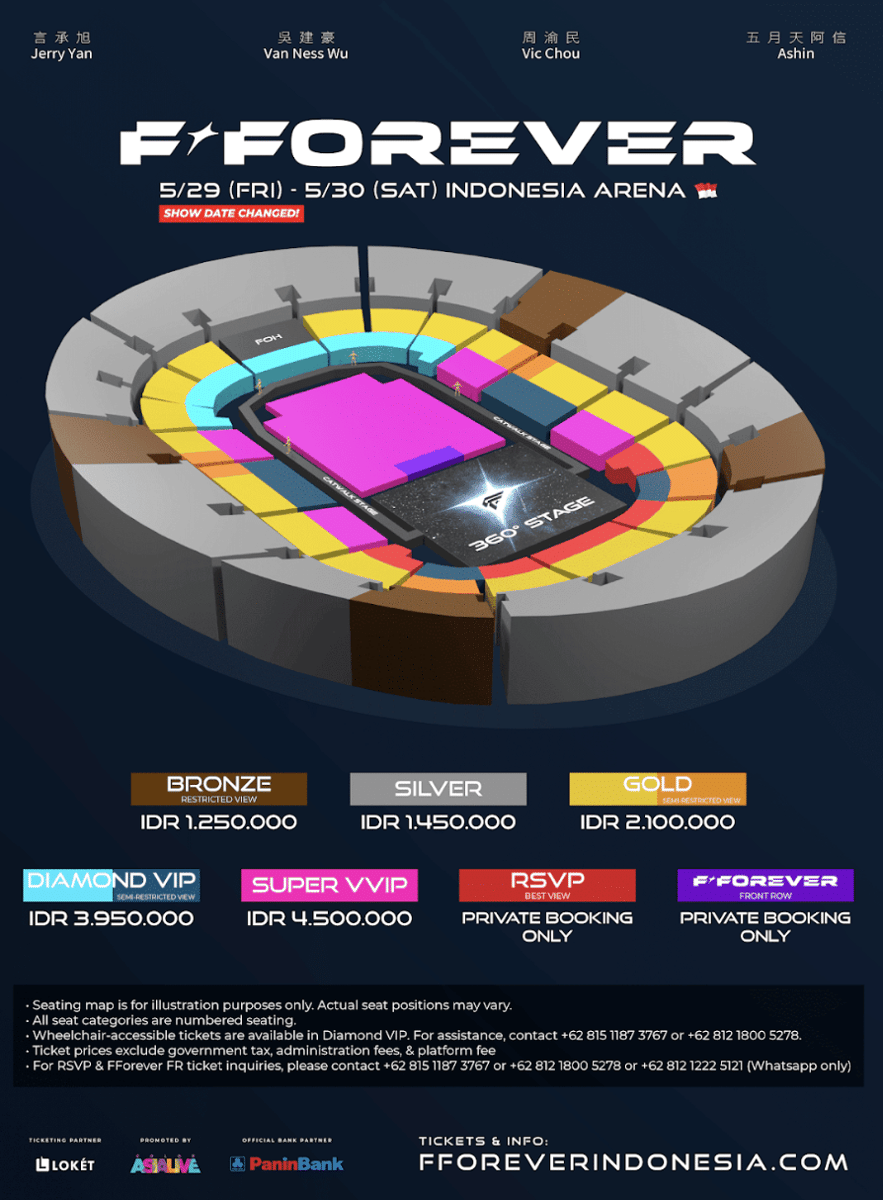 harga tiket konser F4 di Jakarta 2026