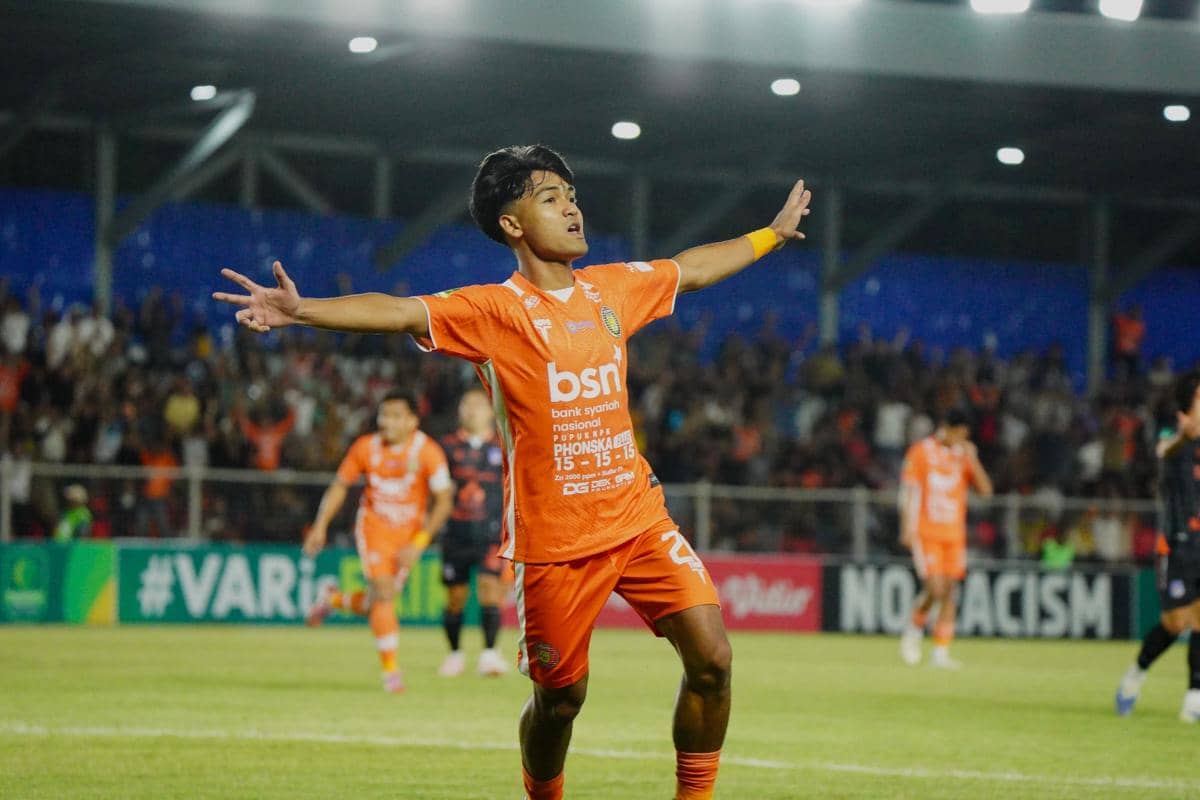 Pemain Persiraja merayakan gol ke gawang Sumsel United di Stadion H Dimurthala Lampineung (dok.Persiraja) 
