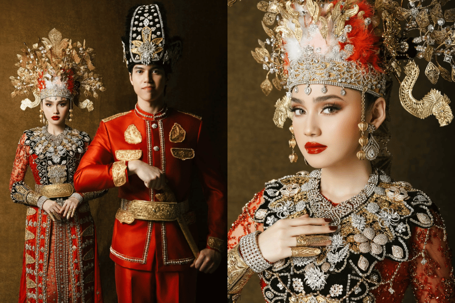 8 Gaya Prewedding Syifa dan El Rumi, Elegan Pakai Adat Gorontalo 