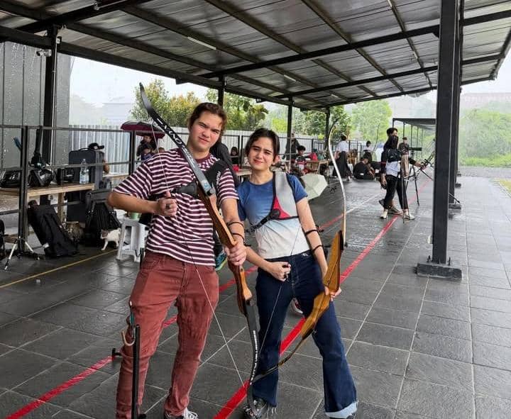 potret Tissa Biani dan Dul Jaelani panahan date