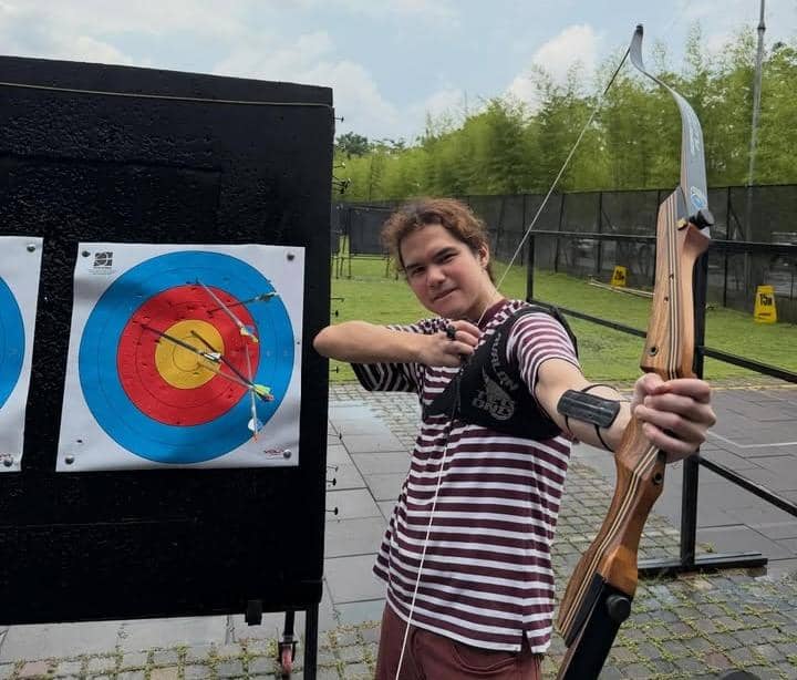 potret Tissa Biani dan Dul Jaelani panahan date