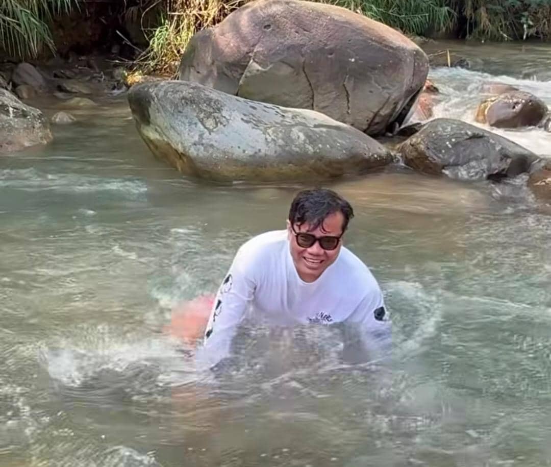 potret liburan Soleh Solihun dan keluarga di Panorama Hejo