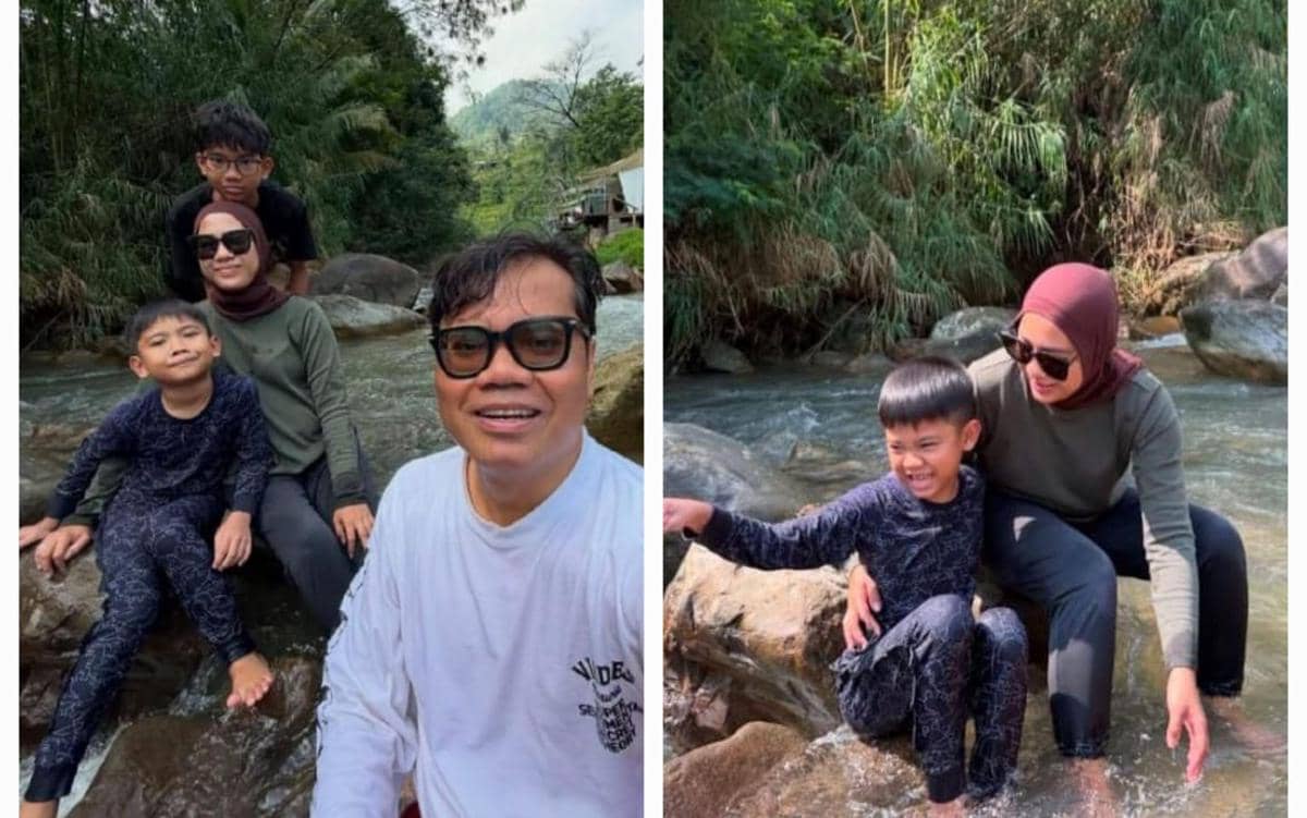 9 Potret Soleh Solihun Liburan di Panorama Hejo bersama Keluarga, Seru