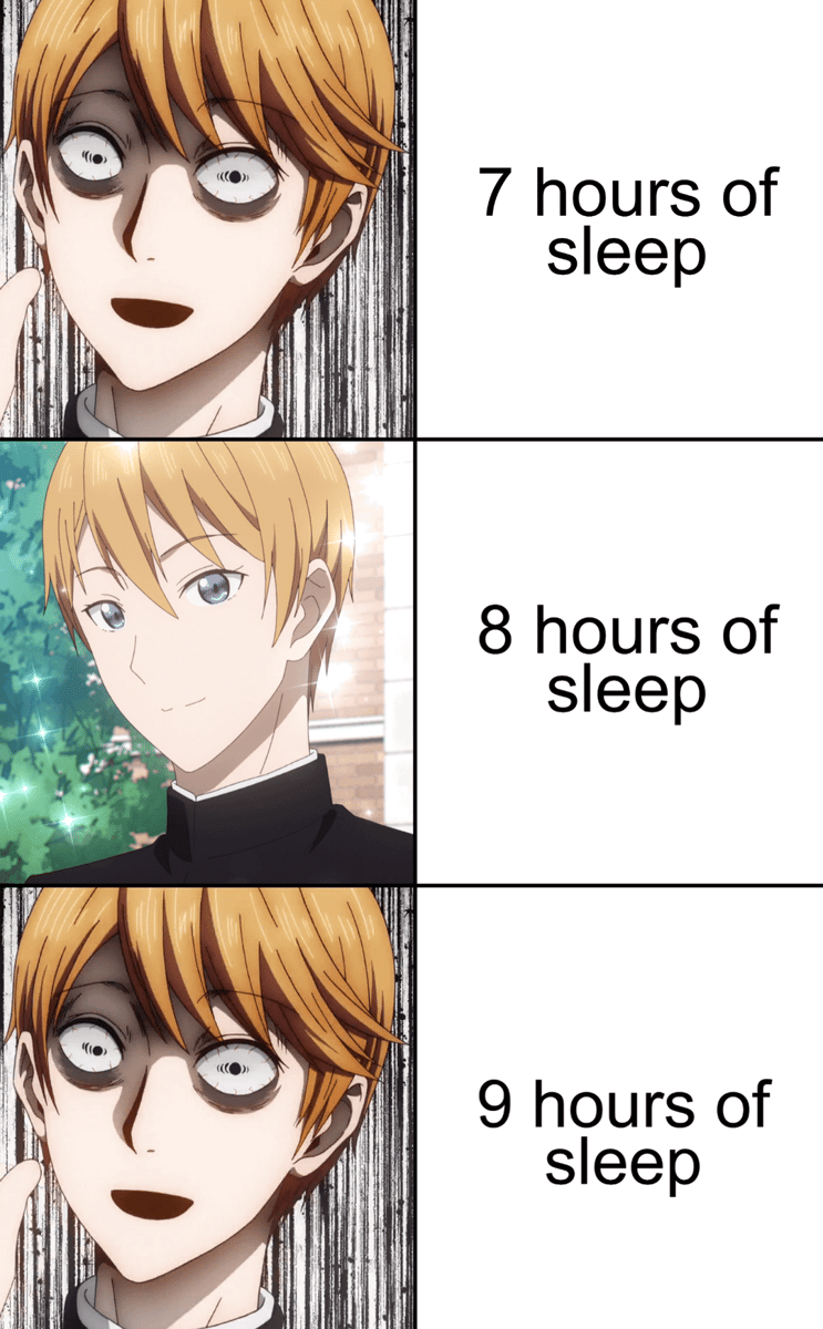 meme anime tentang kelamaan tidur