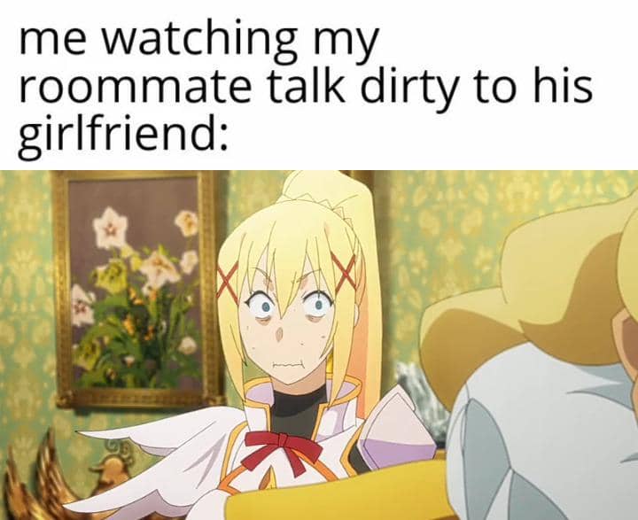 meme anime tentang teman sekamar