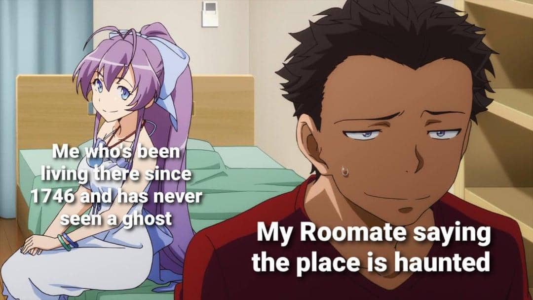 8 Meme Anime tentang Teman Sekamar, Sering Bertingkah Aneh?