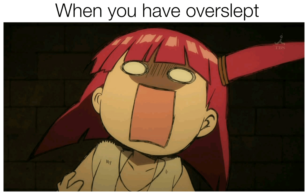 8 Meme Anime tentang Kelamaan Tidur, Bangun-Bangun Capek