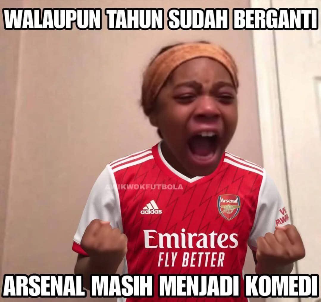meme Arsenal kalah melawan Southampton