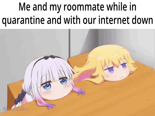 meme anime tentang teman sekamar