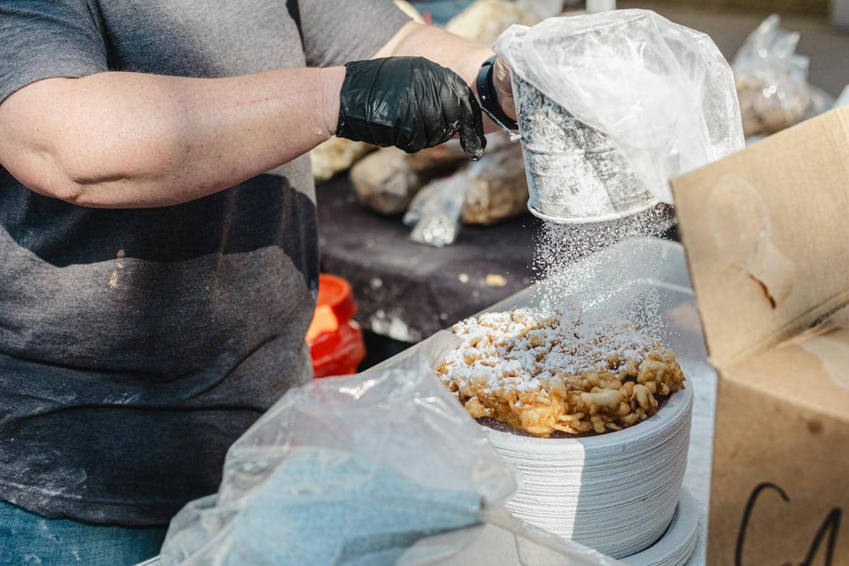 ilustrasi baluran tepung