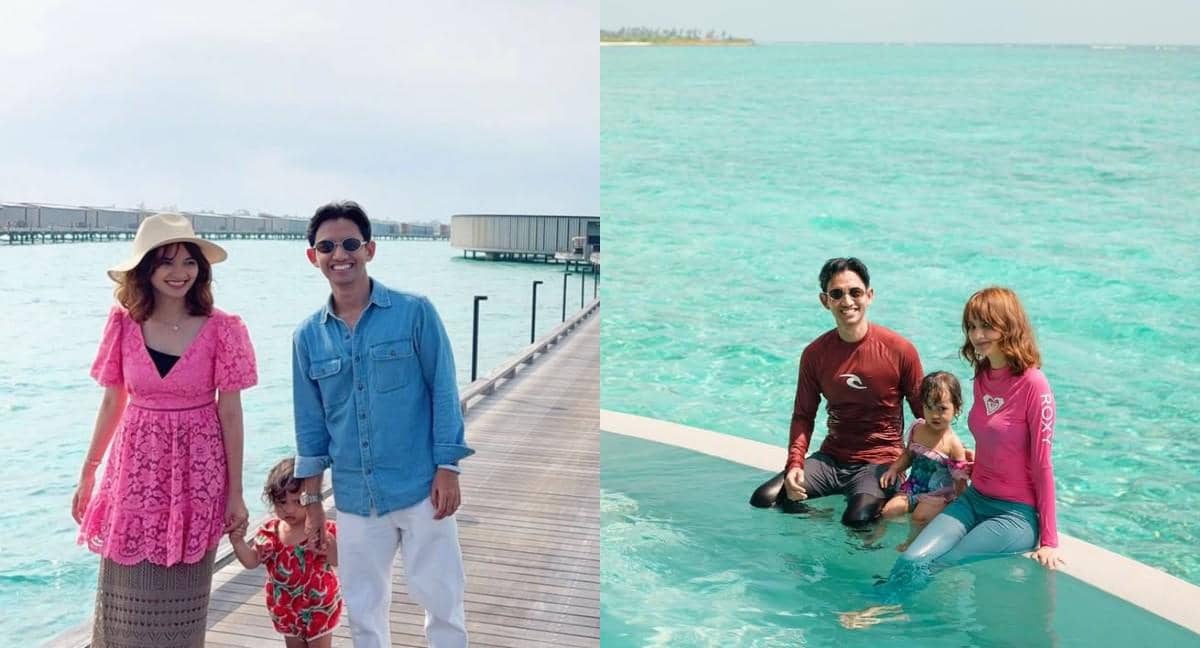 7 Potret Belva Devara dan Sabrina Anggraini Liburan di Maldives