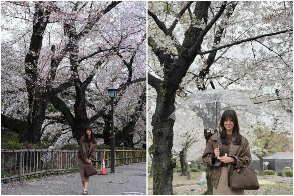 8 Potret Raya Kohandi Liburan di Jepang, Menikmati Indahnya Sakura!