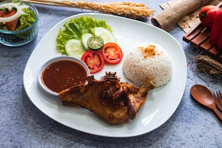 ilustrasi ayam bakar madu 