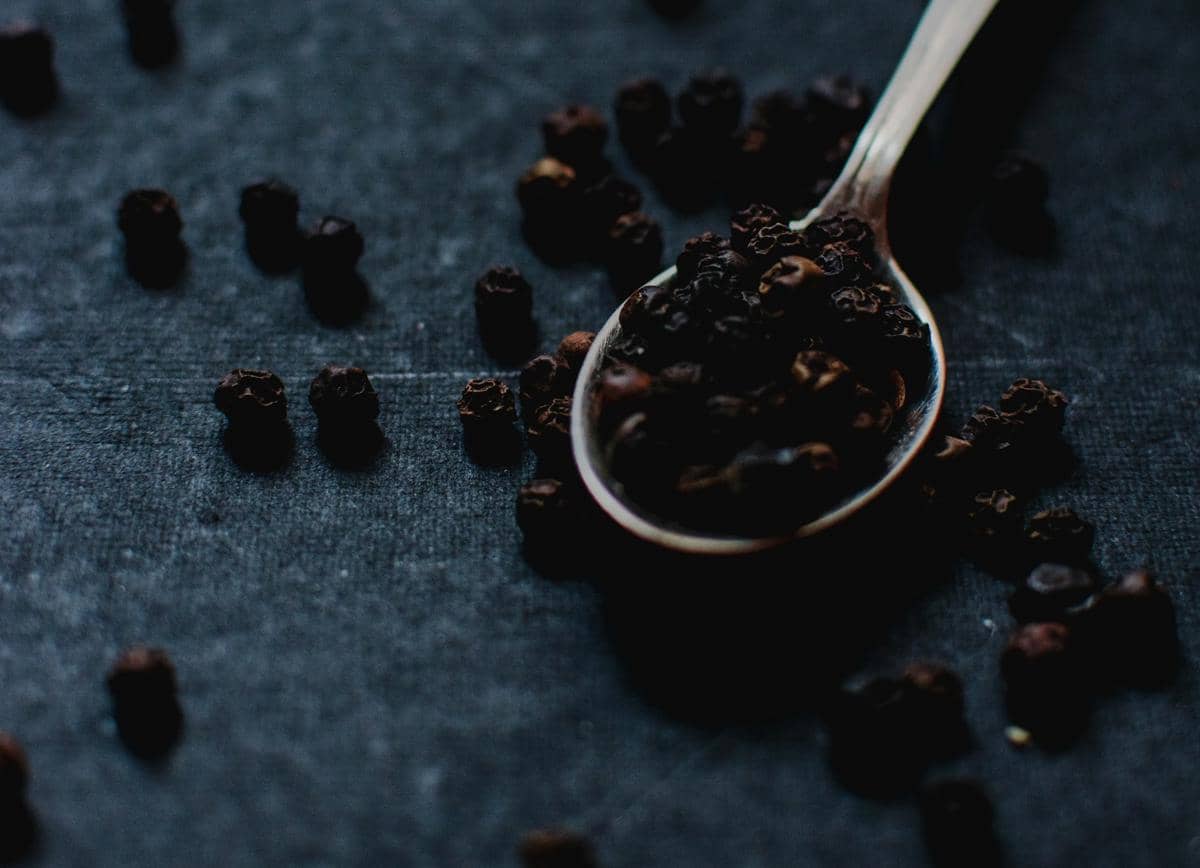 Ilustrasi lada hitam alami