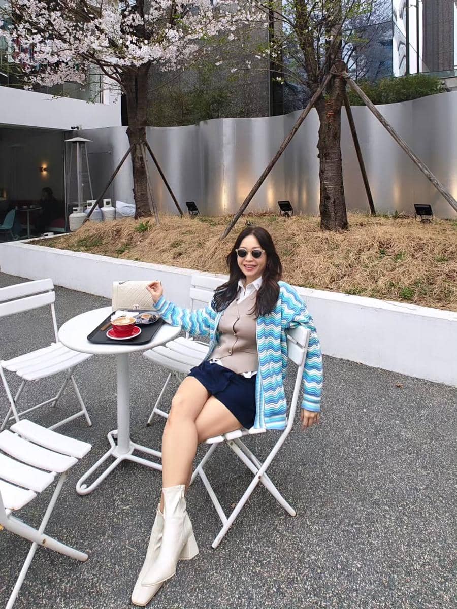 Chef Rinrin Marinka jalan-jalan di Seoul saat musim semi