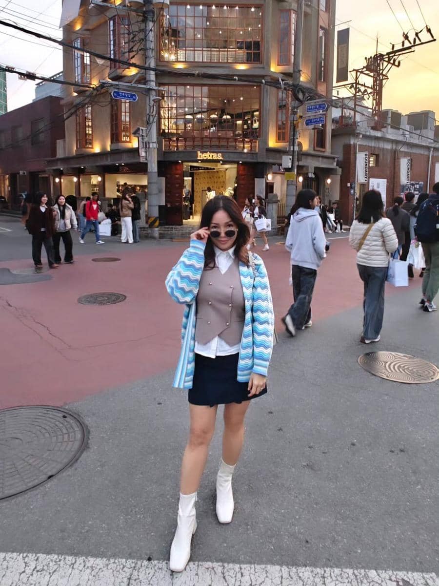 Chef Rinrin Marinka jalan-jalan di Seoul saat musim semi