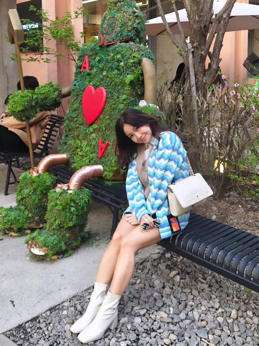 Chef Rinrin Marinka jalan-jalan di Seoul saat musim semi