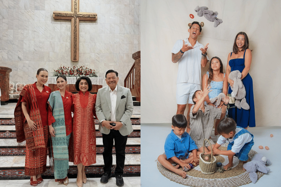 7 Gaya Artis dan Keluarga Rayakan Paskah, Jessica Mila Pakai Kebaya