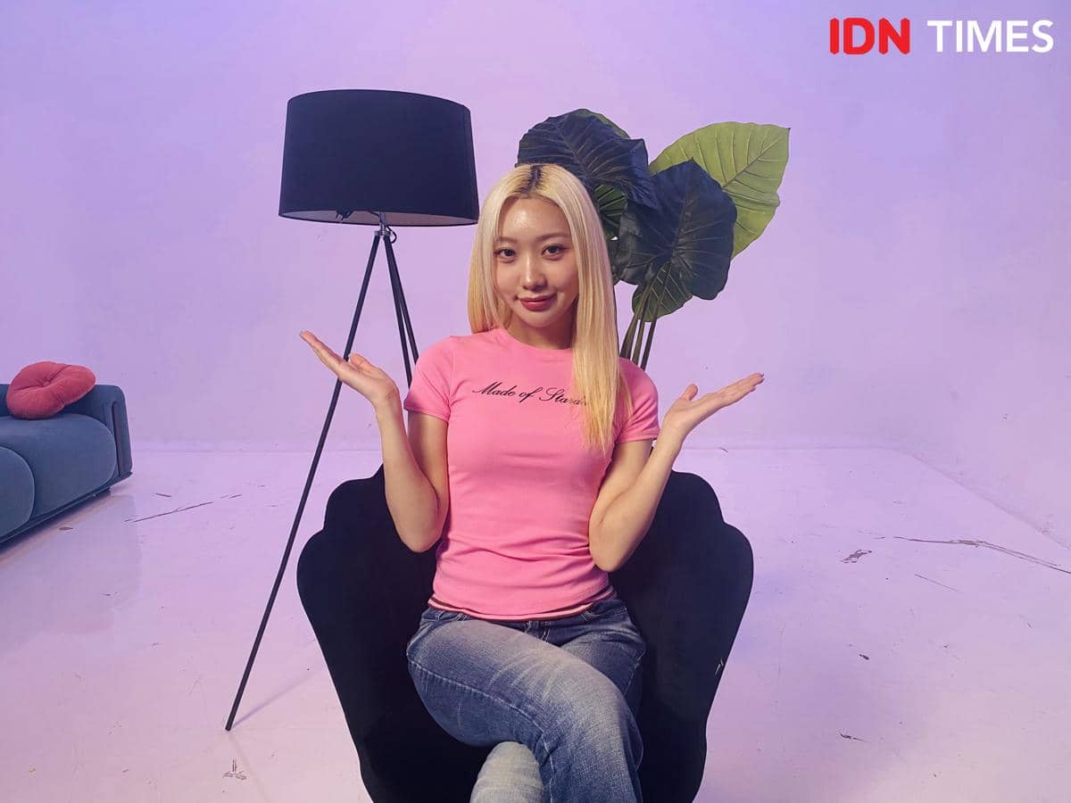 potret MELONii atau Minji eks Secret Number di kantor IDN, Jakarta, Kamis (2/4/2026)