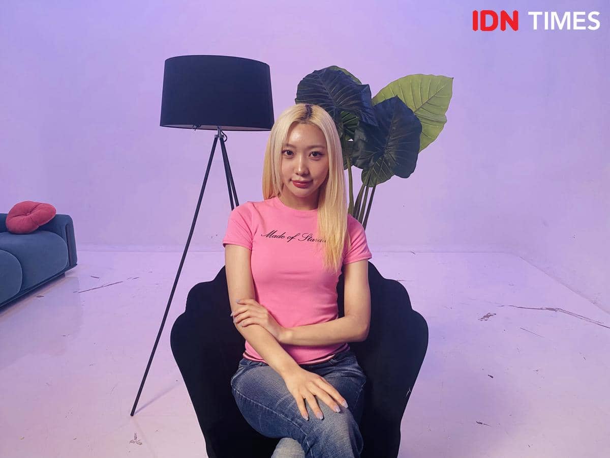 potret MELONii atau Minji eks Secret Number di kantor IDN, Jakarta, Kamis (2/4/2026)