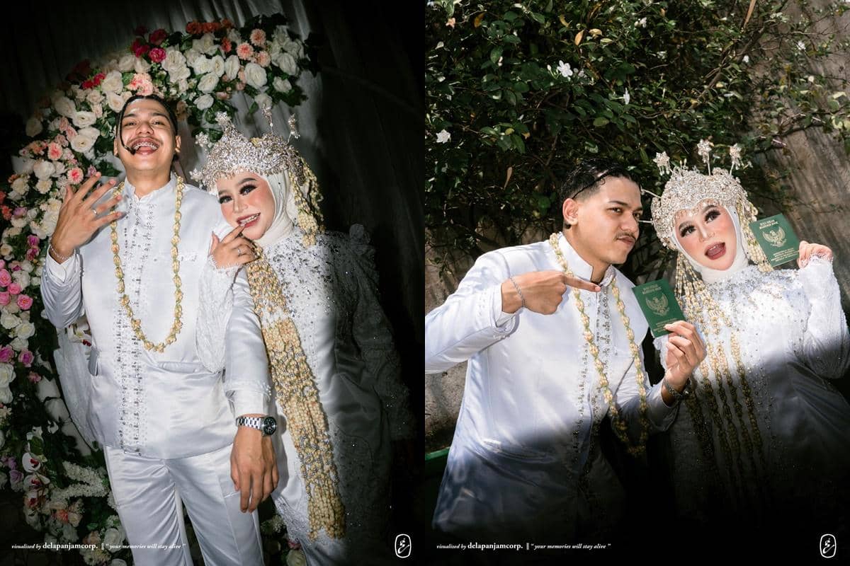 7 Potret Pernikahan Cimoy Nuraini dan Zidan Rap, Ijab di KUA