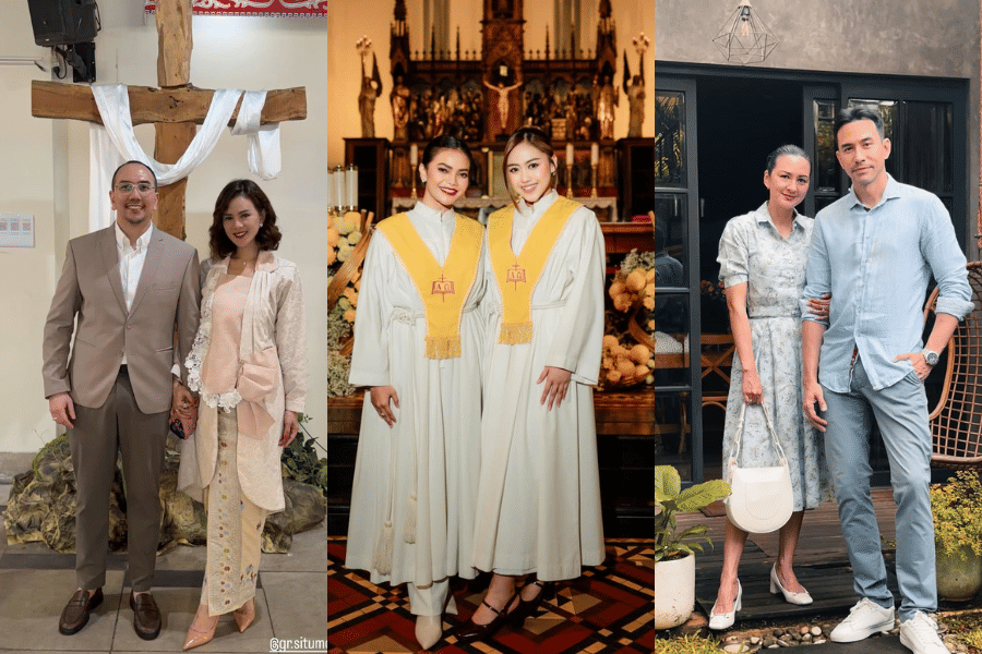 10 Gaya Artis selama Masa Pekan Suci Paskah, Gaya Etnik hingga Elegan