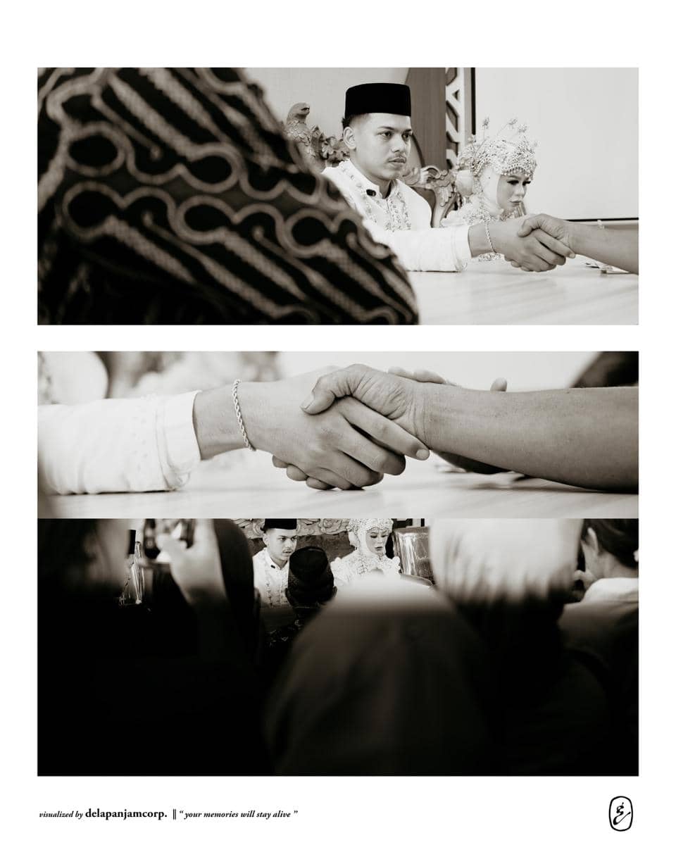 potret pernikahan Cimoy Nuraini dan Zidan Rap