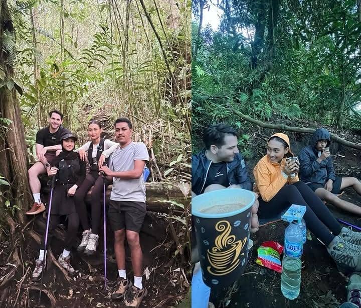 Novia Bachmid mendaki Gunung Klabat