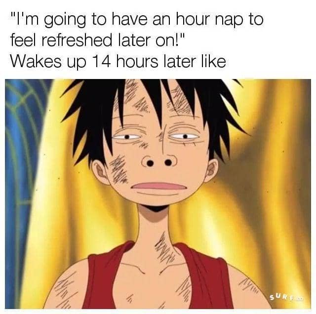 meme anime tentang lelah