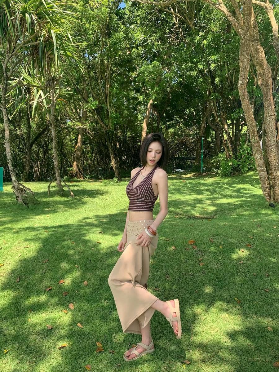 potret Kim Go Eun Single's Inferno 5 healing di Bali 