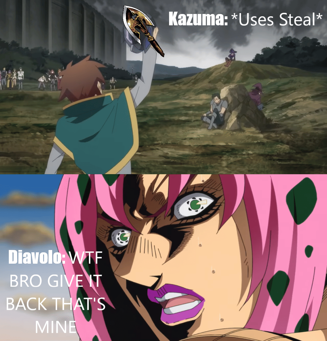 meme kemampuan mencuri Kazuma