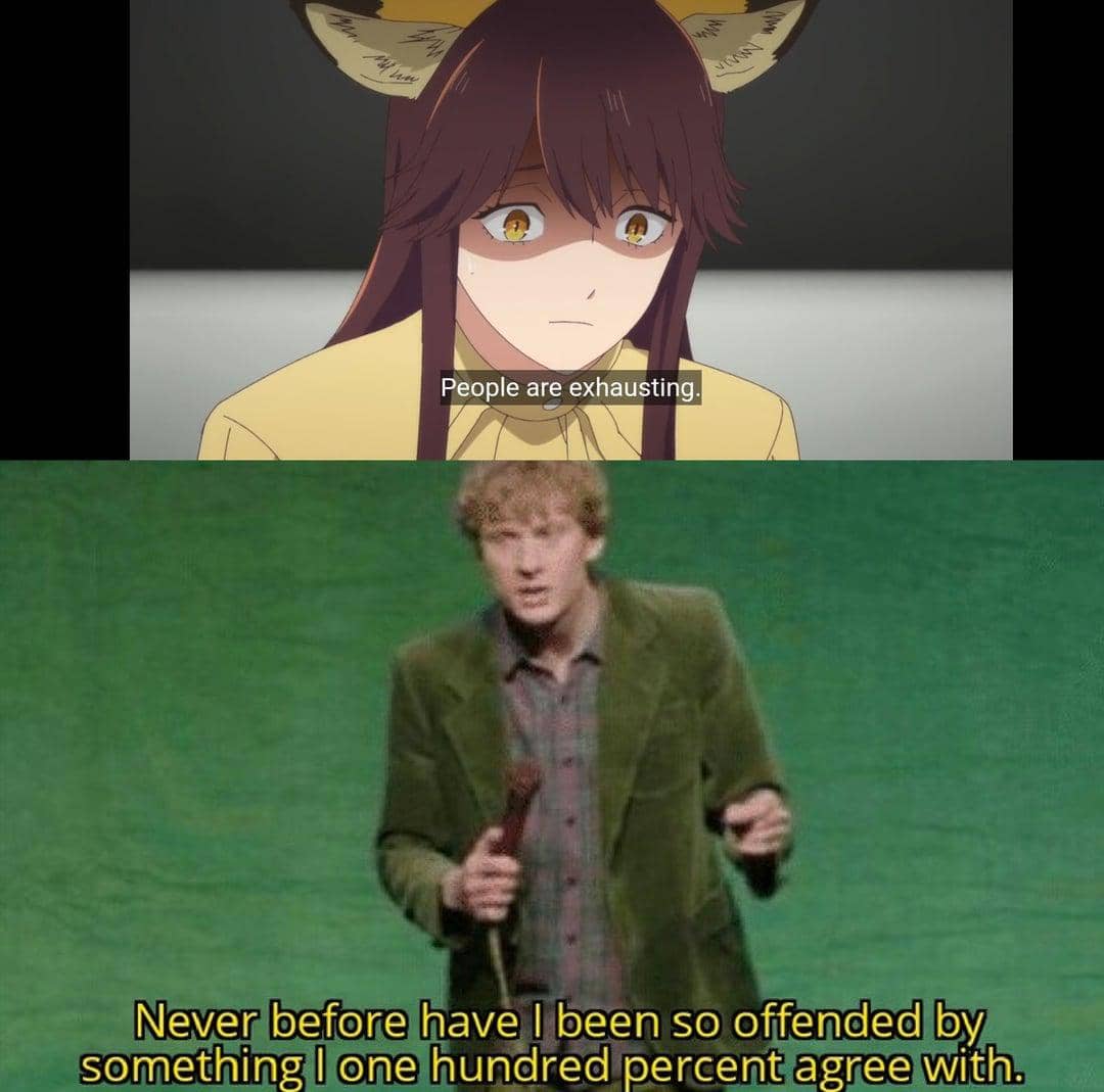 meme anime tentang lelah