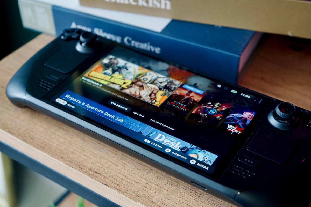 ilustrasi sebuah game di Steam Deck