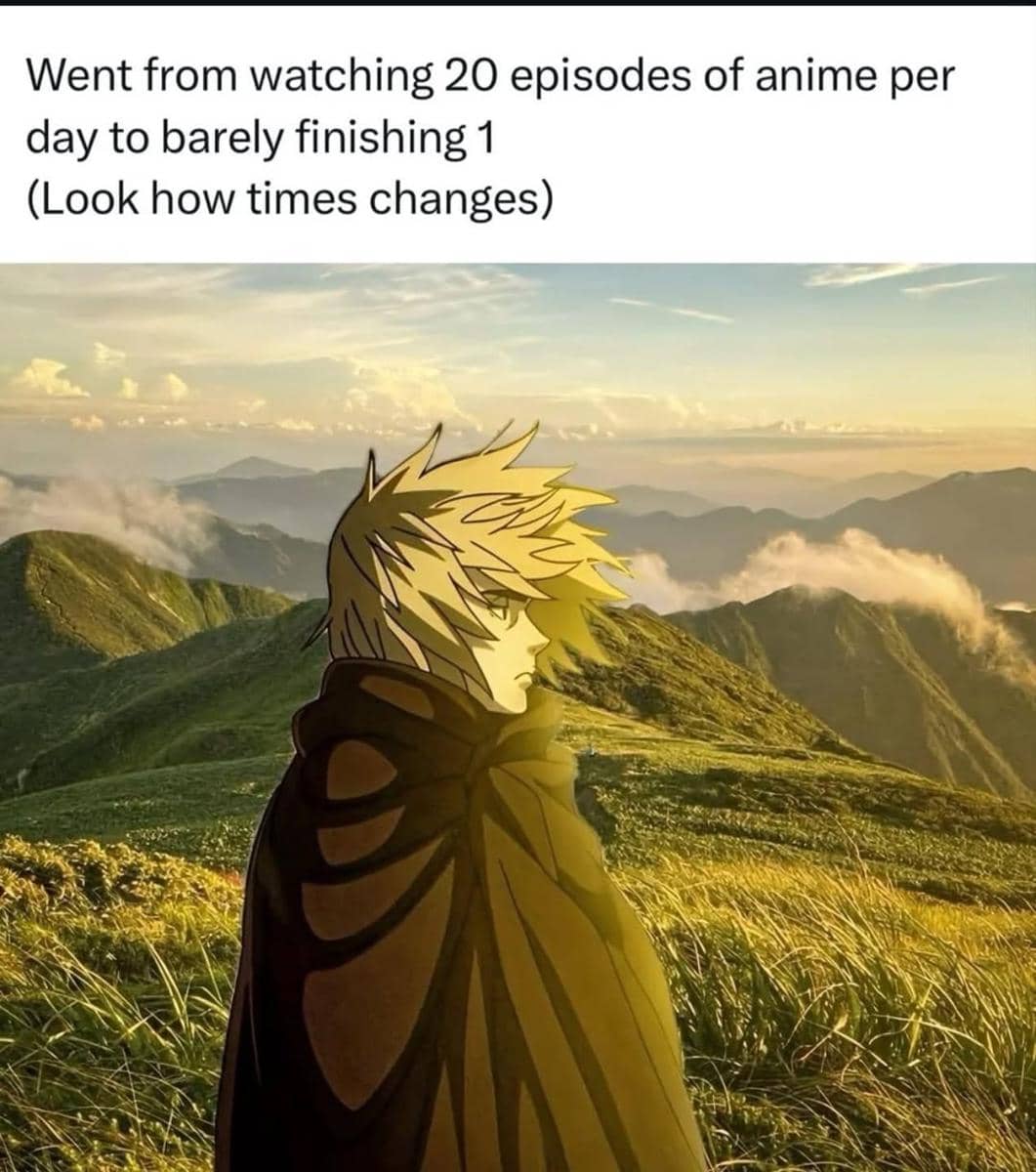 meme anime tentang lelah