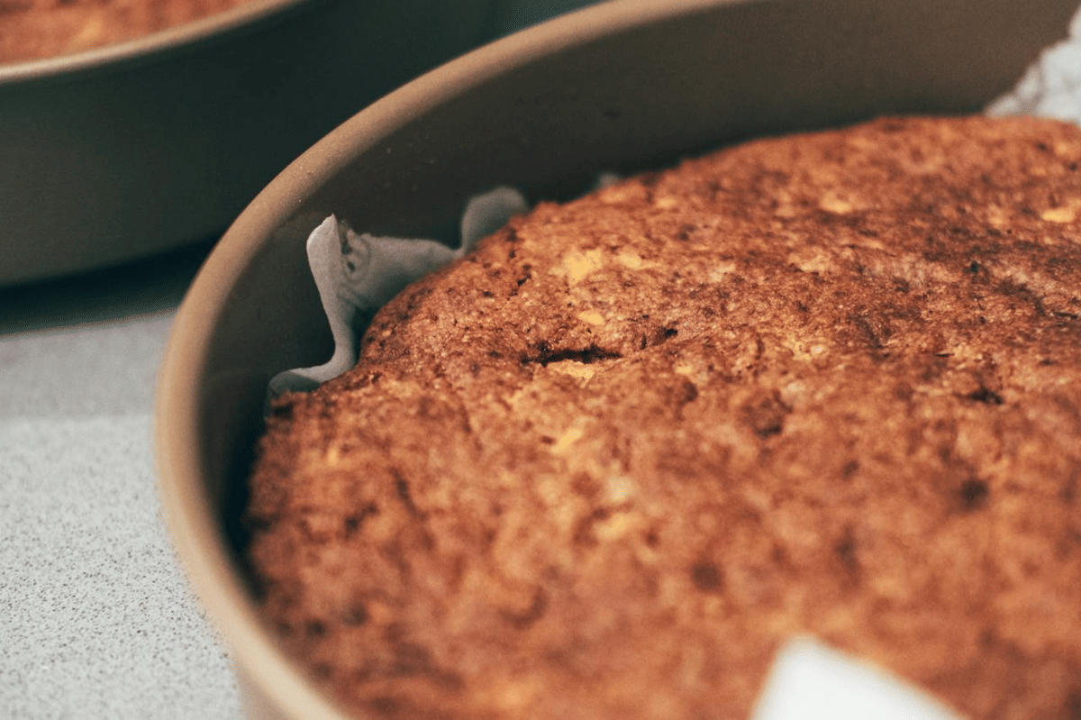 ilustrasi memanggang blueberry coffee cake