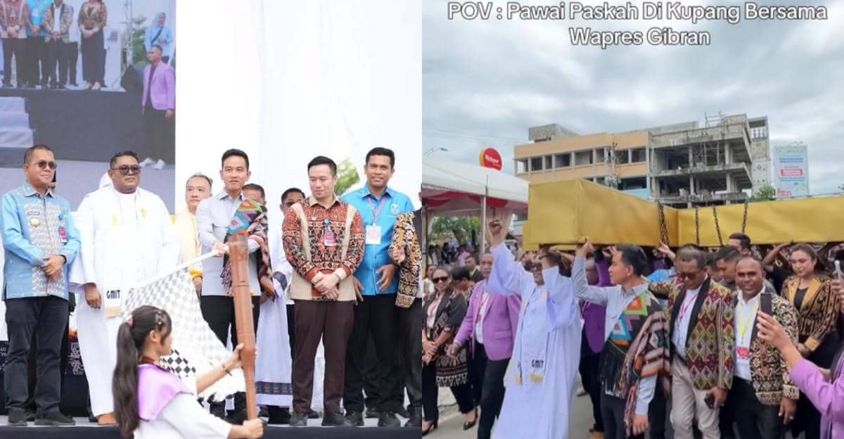 CEK FAKTA: Wapres Gibran Ikut Pikul Salib saat Hadiri Pawai Paskah?