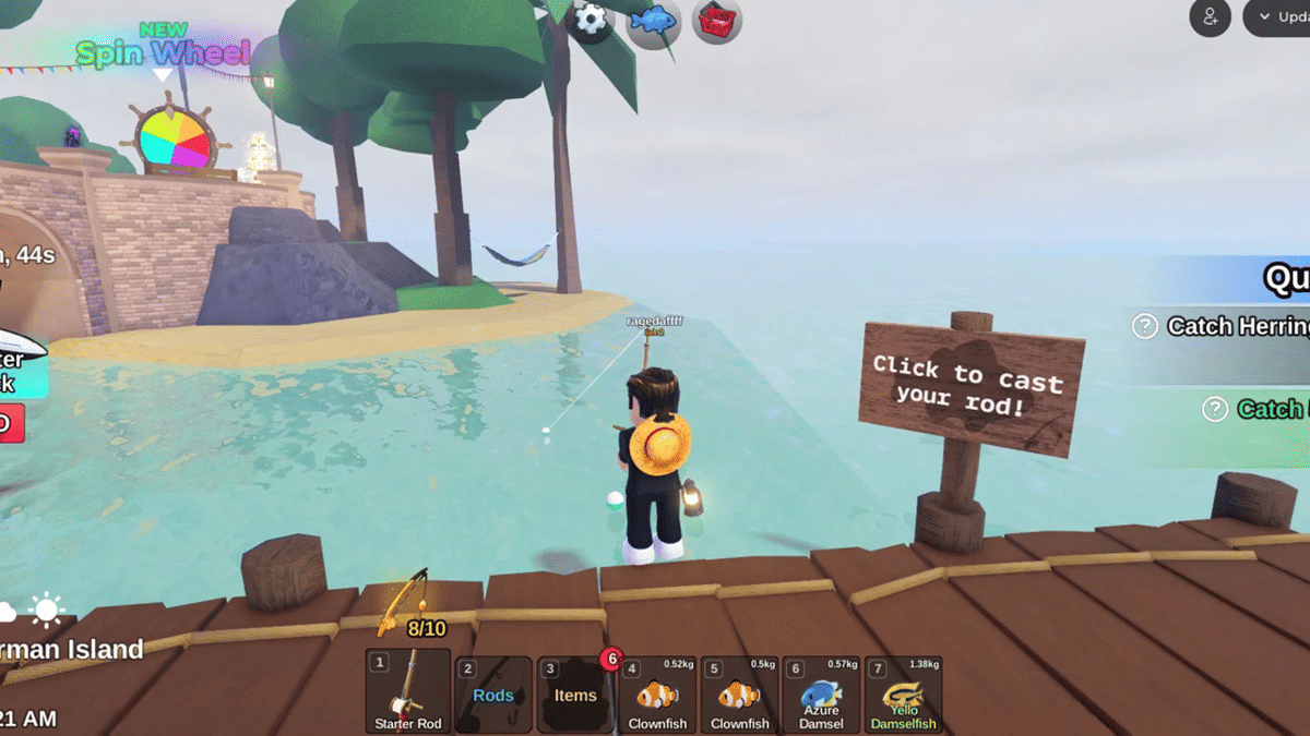 cuplikan gameplay Fish It! 